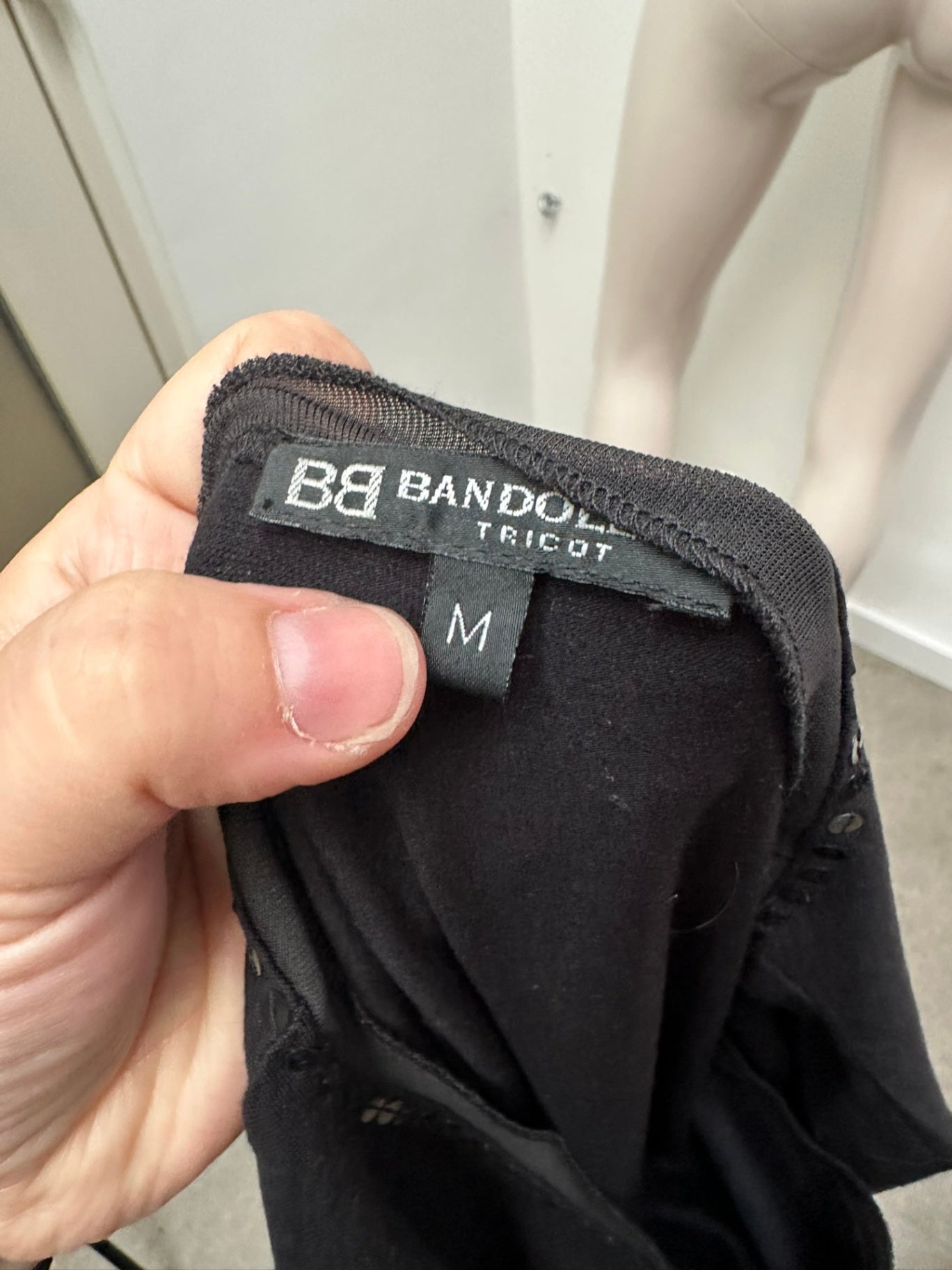 Bandolera Longsleeve maat M zwart