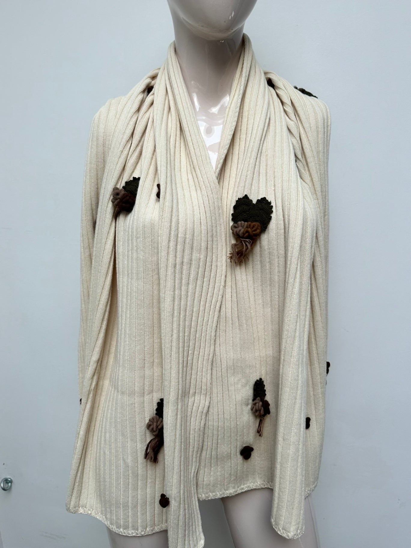 Victor Bitton Sjaal maat one size creme