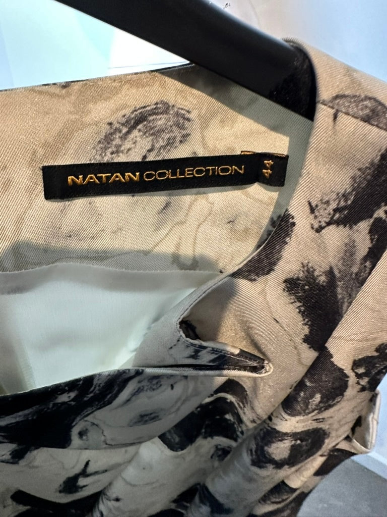 Natan Jurk maat FR44 (40) beige, zwart