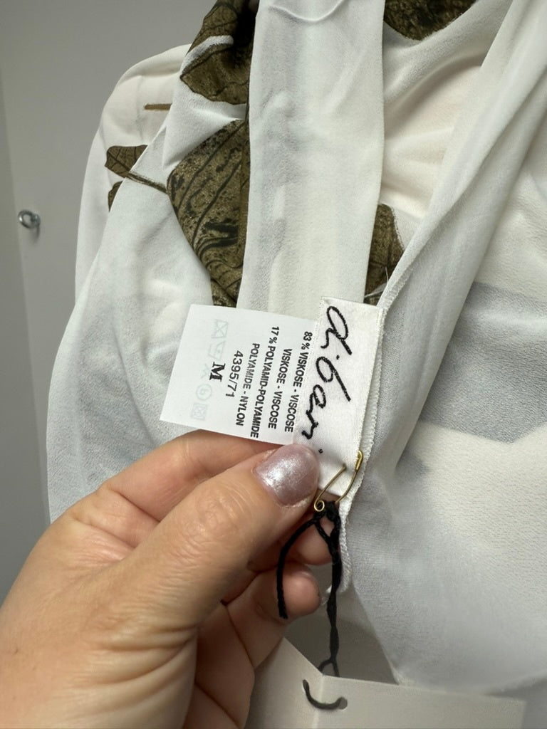 Da Bari Sjaal wit; groen