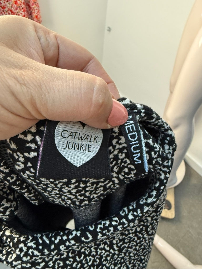 Catwalk Junkie Top maat M zwart; wit