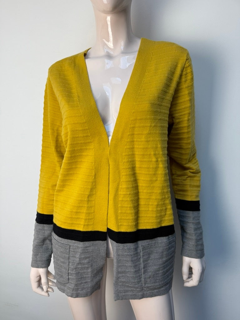 Frank Walder Vest maat 42 geel; grijs