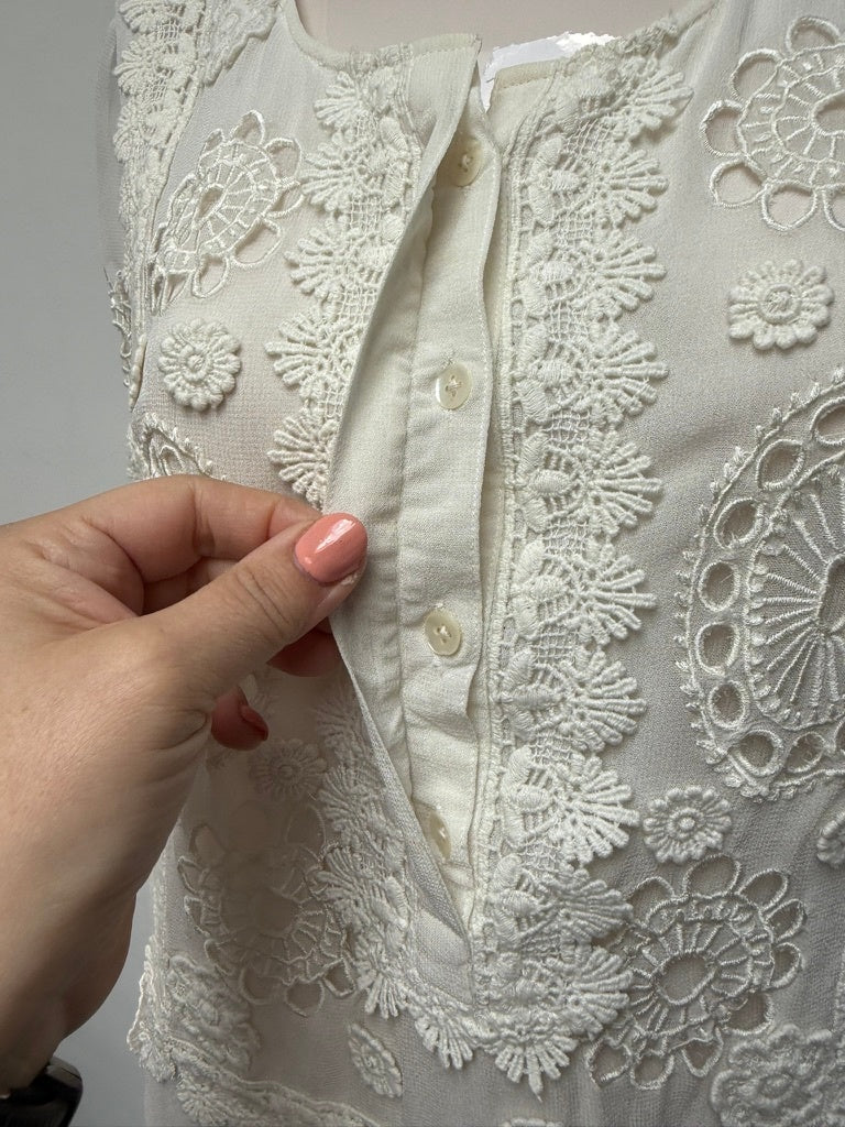 Stroke Blouse maat 38 creme