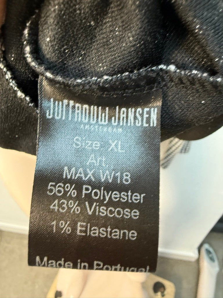 Juffrouw Jansen Jurk maat XL zwart; wit