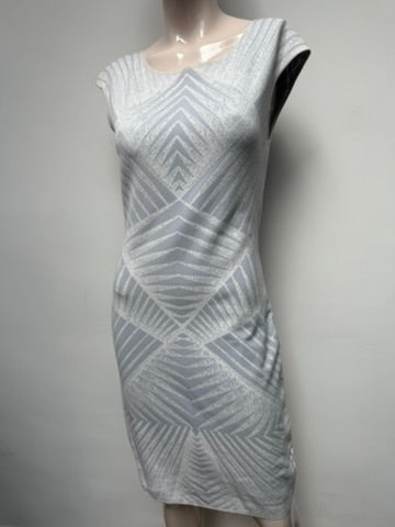 Marc Cain Jurk maat 3 lichtblauw, beige