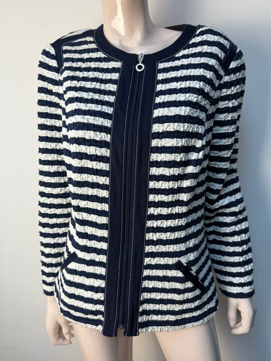 Frank Walder Blazer maat 44 Donkerblauw; wit