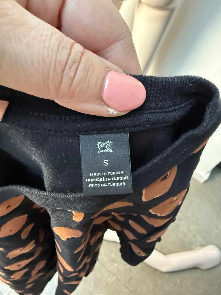 Maison Scotch Top maat S zwart, bruin