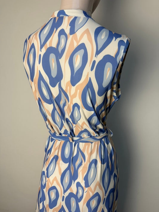 Je suis Aimee Jurk maat L wit, blauw