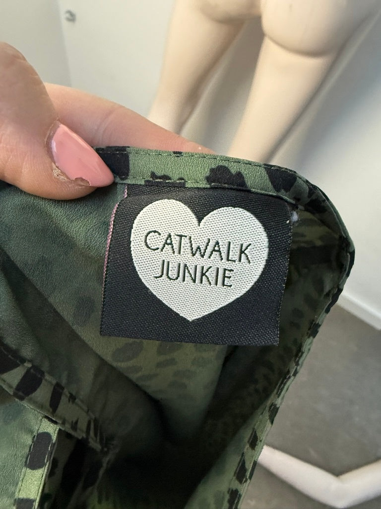 Catwalk Junkie Top maat M groen, zwart