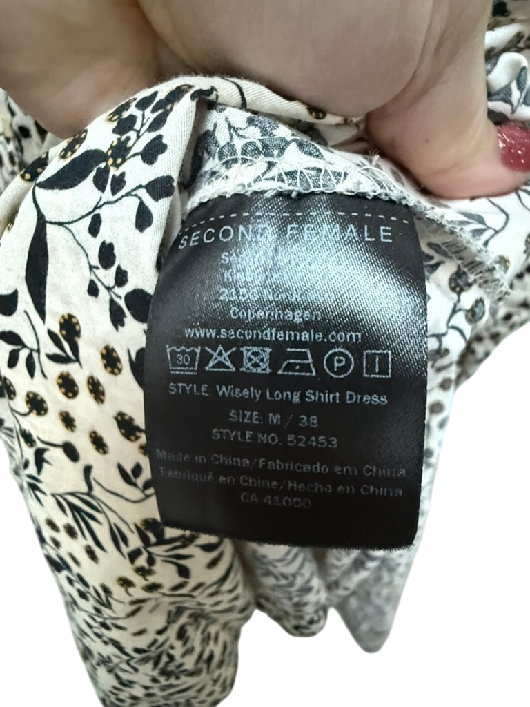 SECOND FEMALE Jurk maat M Beige/zwart