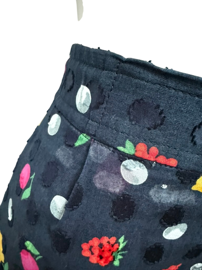 Vintage Rok maat 40 Donkerblauw