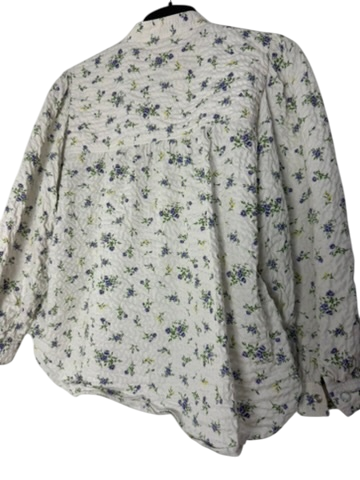Zara Blouse maat M creme met bloemen