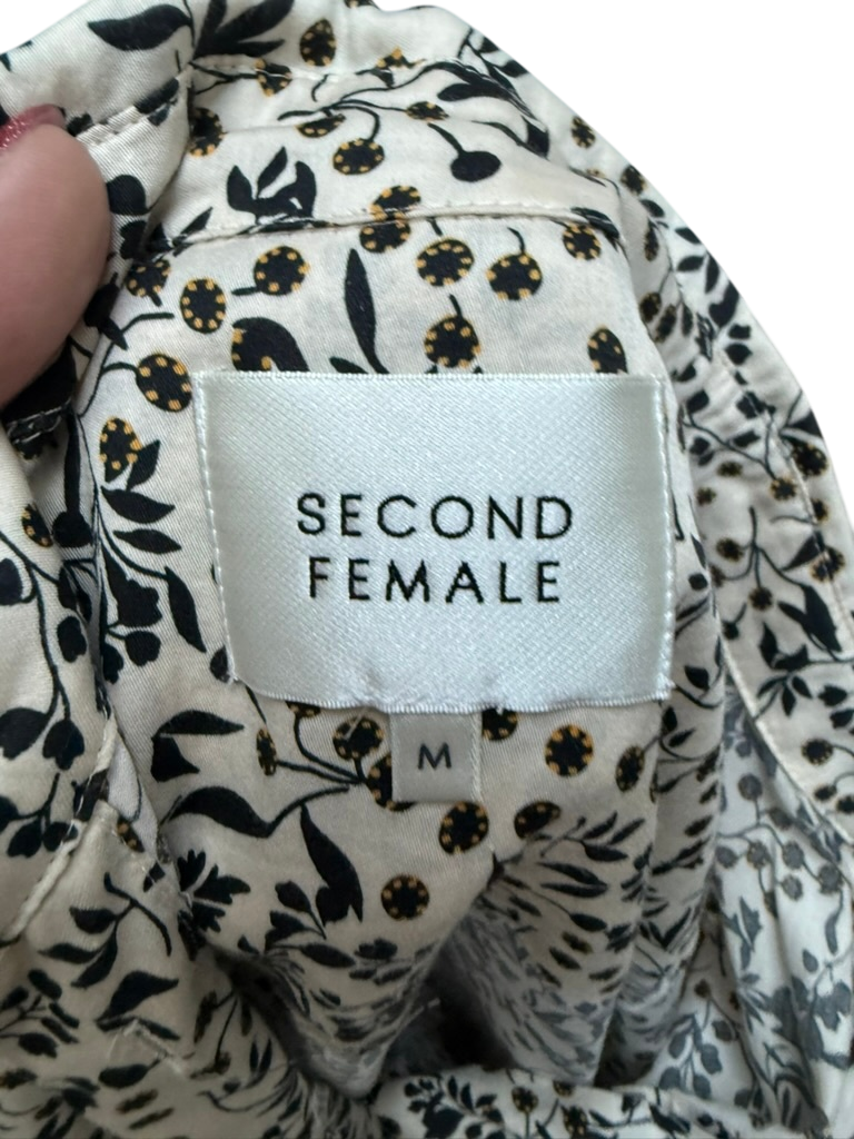 SECOND FEMALE Jurk maat M Beige/zwart