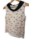 JBC Top maat XS Roze met zwart
