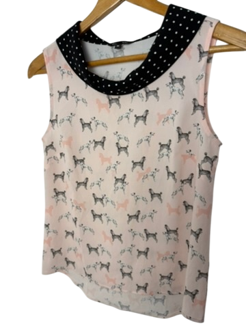 JBC Top maat XS Roze met zwart