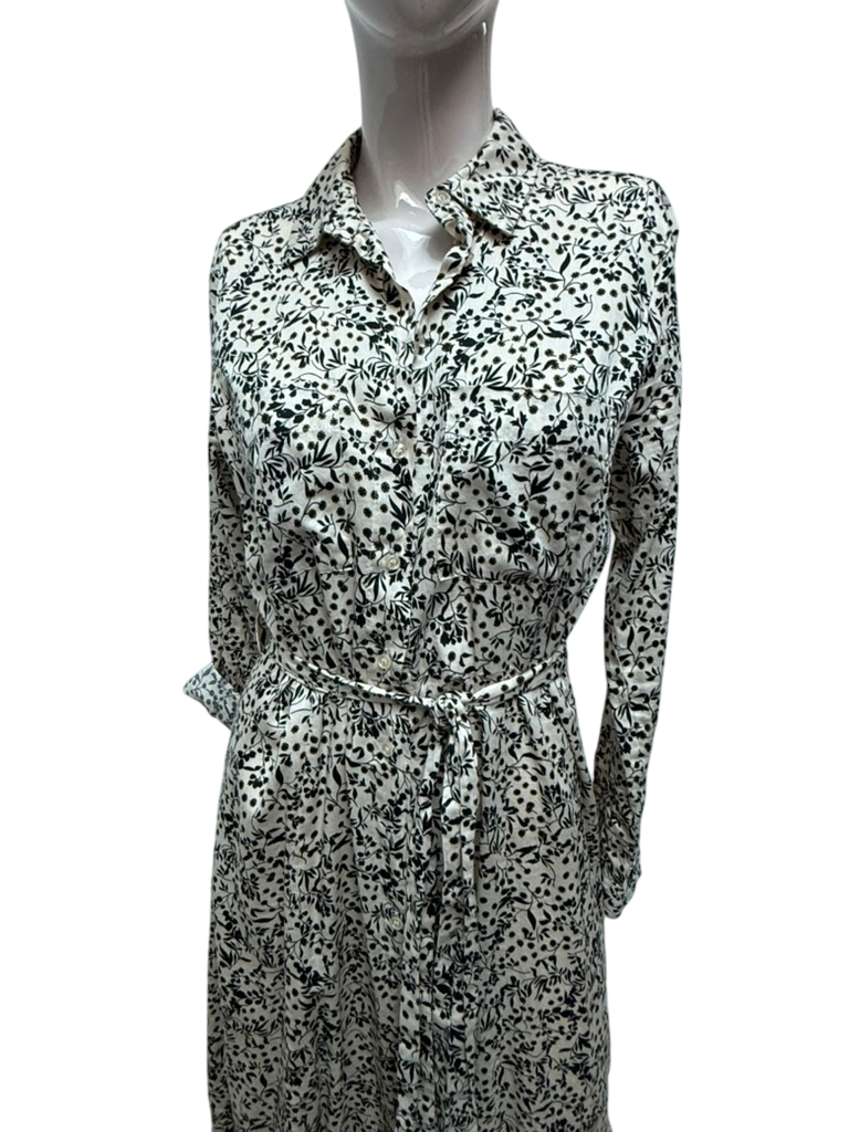 SECOND FEMALE Jurk maat M Beige/zwart