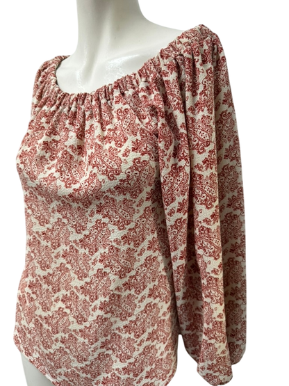 ESSENTIEL ANTWERP Blouse maat 34 Beige met roestbruin