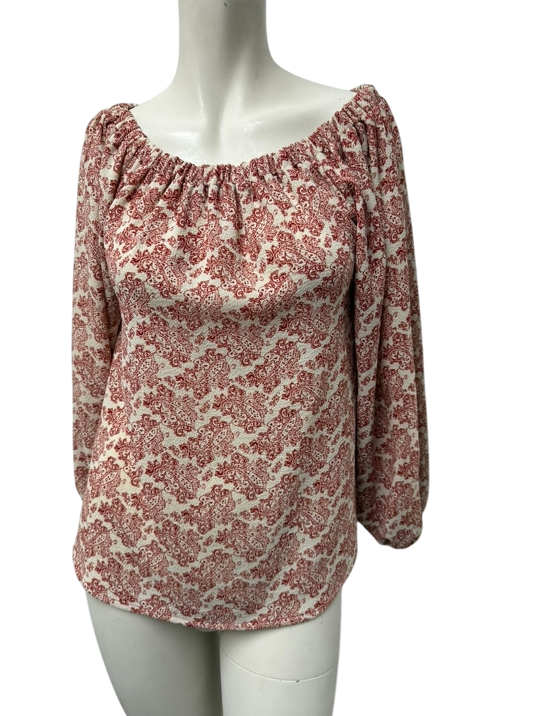 ESSENTIEL ANTWERP Blouse maat 34 Beige met roestbruin