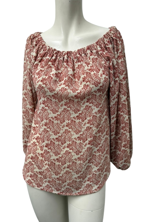 ESSENTIEL ANTWERP Blouse maat 34 Beige met roestbruin