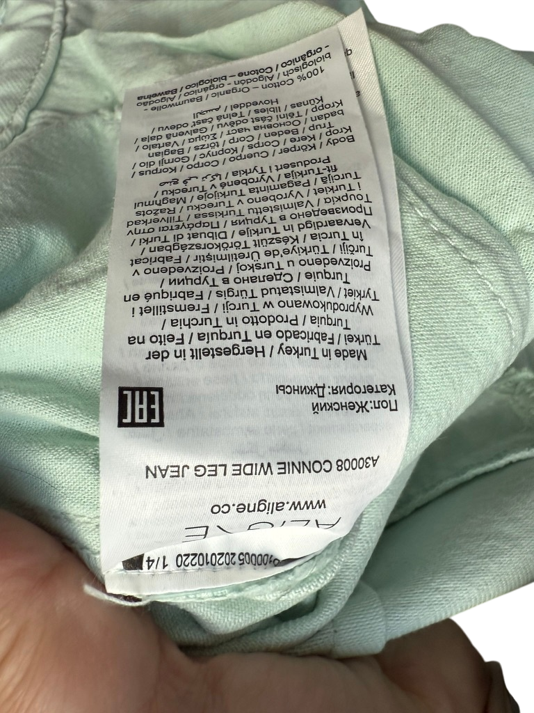 ALIGNE Broek maat 27 Licht groen