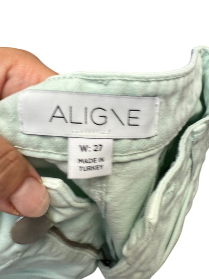 ALIGNE Broek maat 27 Licht groen