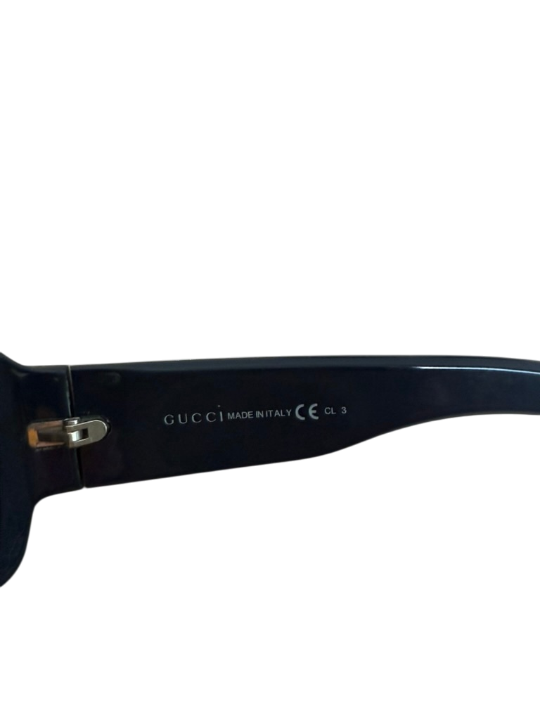 Gucci Zonnebril maat M Donkerblauw; wit