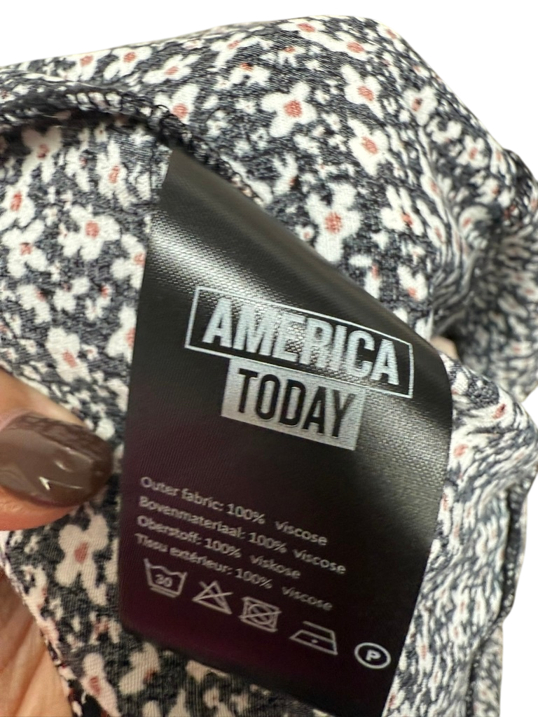 America Today Jurk maat L zwart; wit
