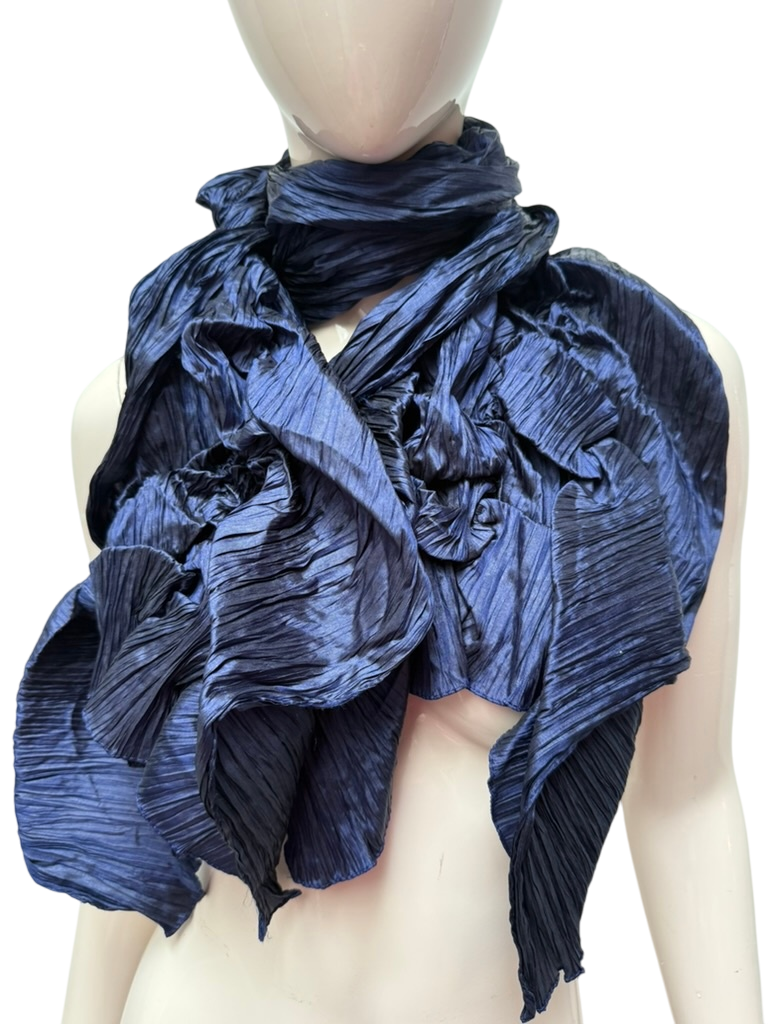 Sjaal crinkle  Blauw