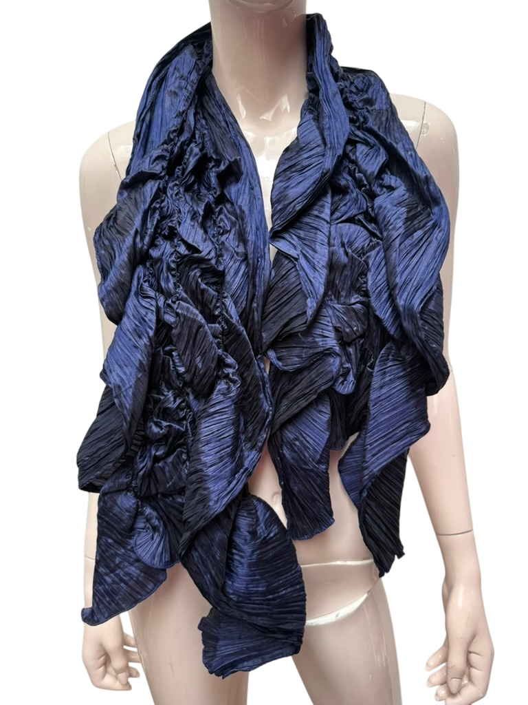 Sjaal crinkle  Blauw