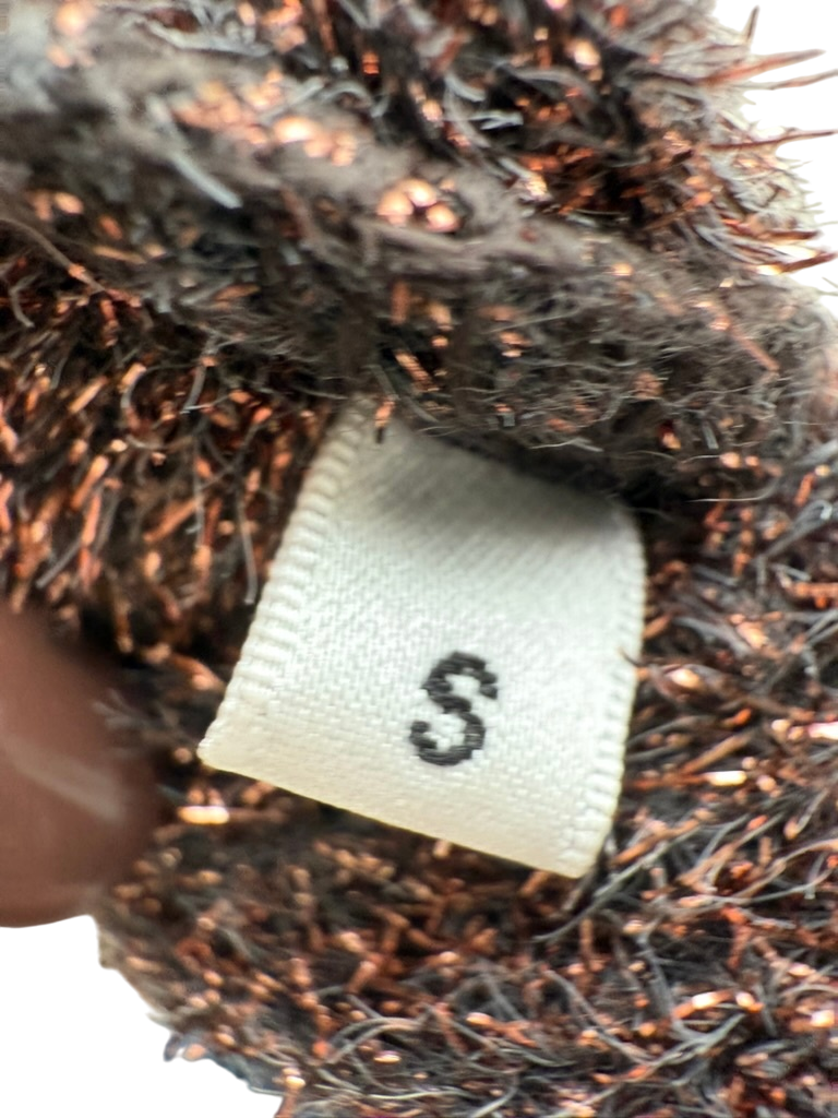 ESSENTIEL ANTWERP Vest maat S Bruin met goudkleurige glitters