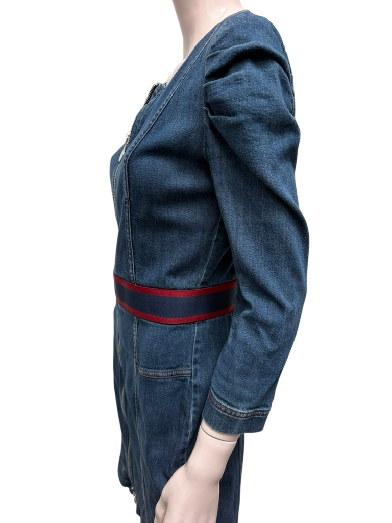 caroline biss Jurk maat 38 blauw jeans