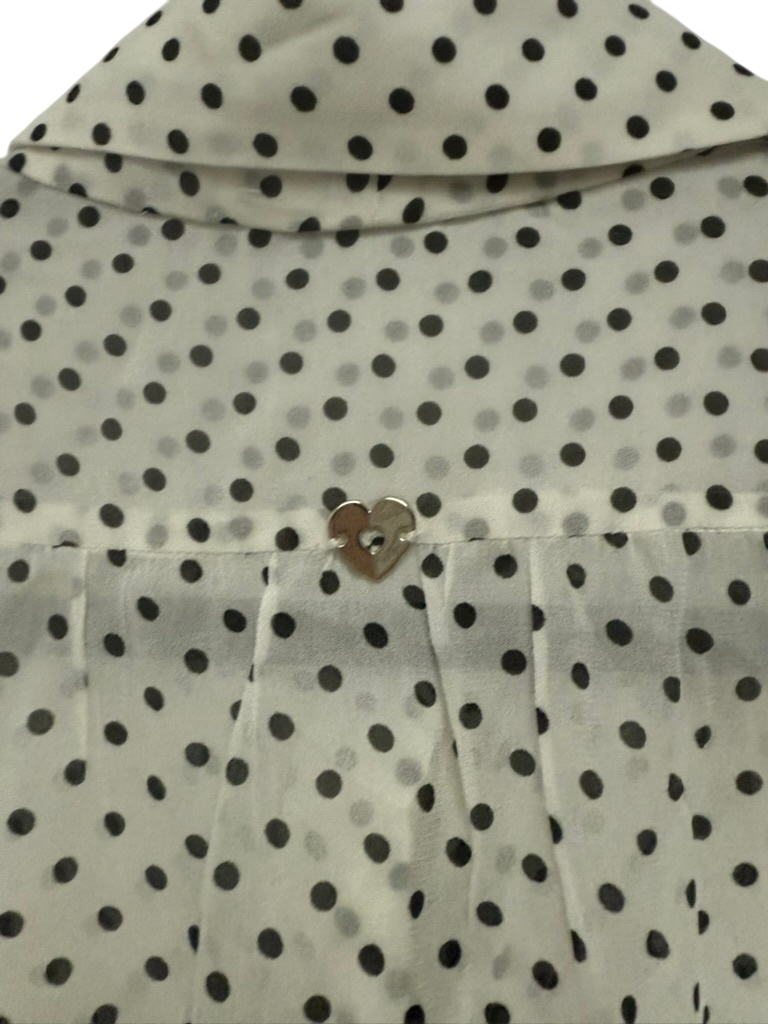 Twinset Simona Barbieri Blouse maat IT 48 (NL 42) creme; zwart