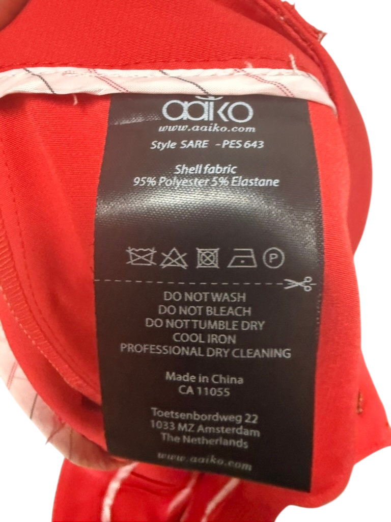 Aaiko Broek maat S rood