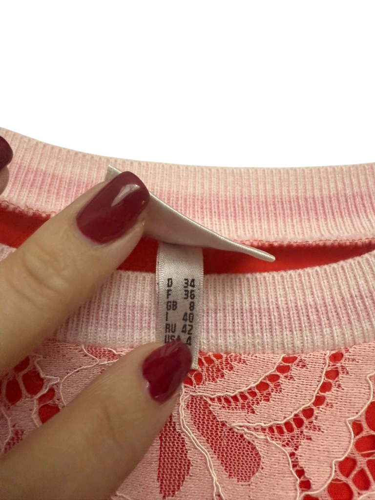 Sportalm Jurk maat 34 Roze en rood