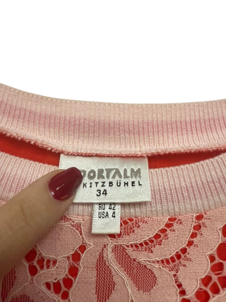 Sportalm Jurk maat 34 Roze en rood