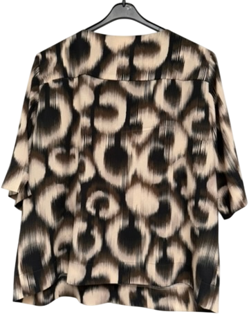 Mayerline Blouse maat 44 Beige, zwart en bruin