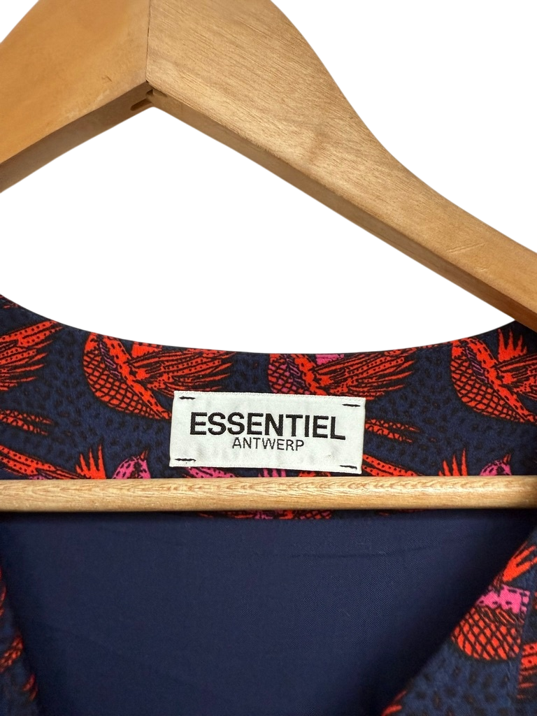 Essentiel Antwerp Jurk maat 40 Blauw en rood