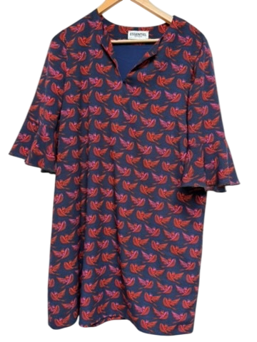 Essentiel Antwerp Jurk maat 40 Blauw en rood