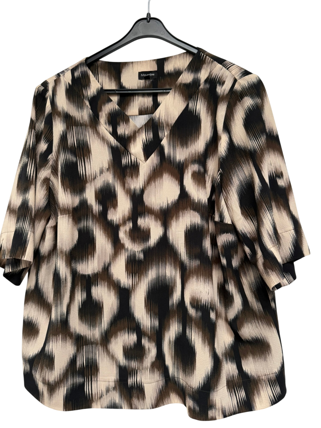Mayerline Blouse maat 44 Beige, zwart en bruin