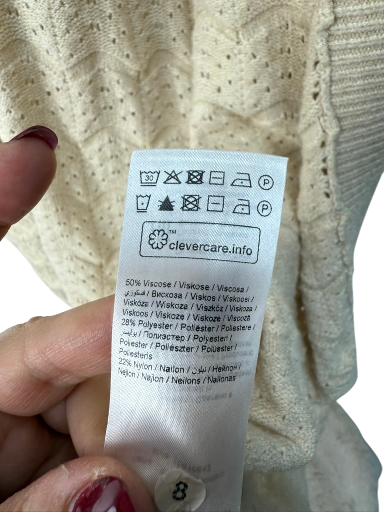 Cream Vest maat L/XL Beige