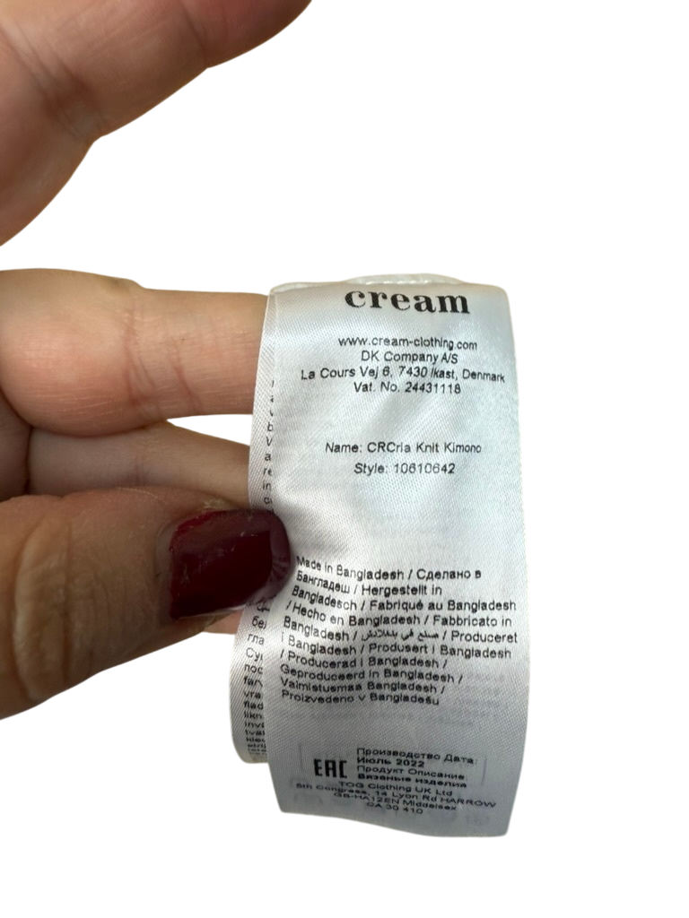 Cream Vest maat L/XL Beige