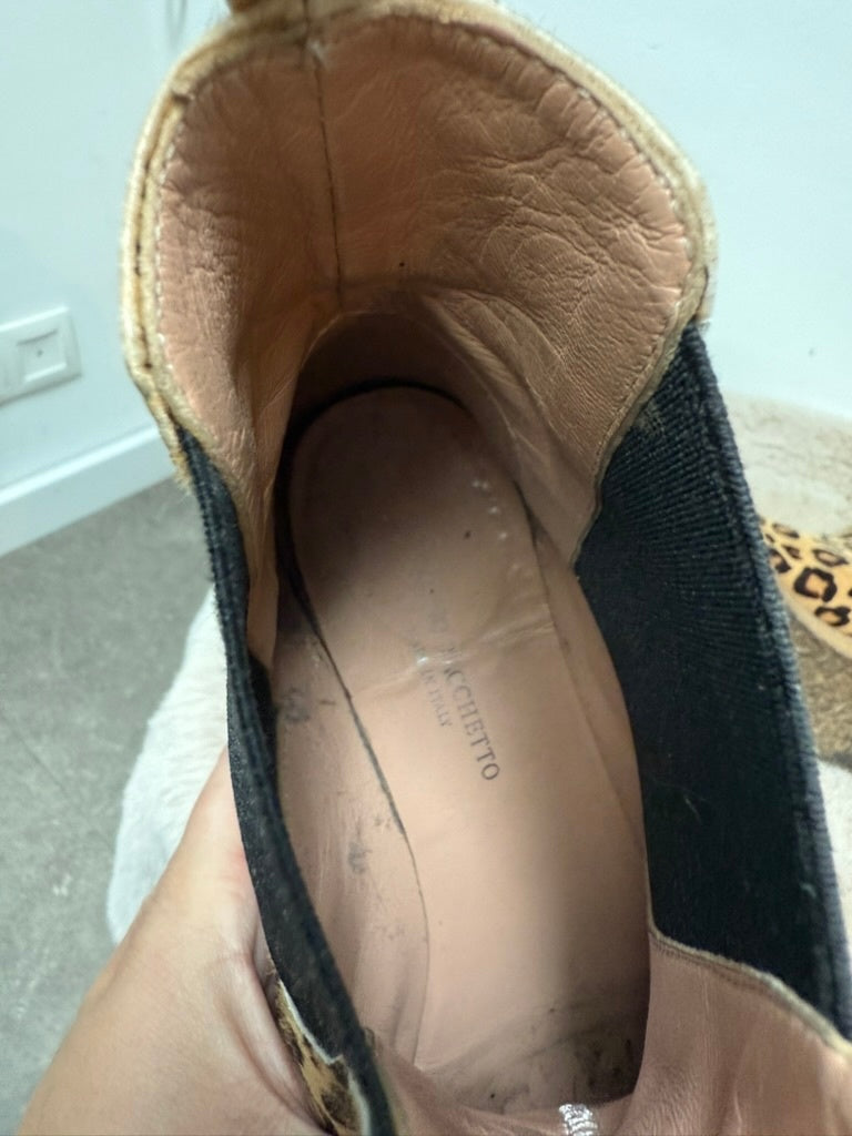 Bruno Tachetto Laarsjes maat 37 Beige met bruin en zwart