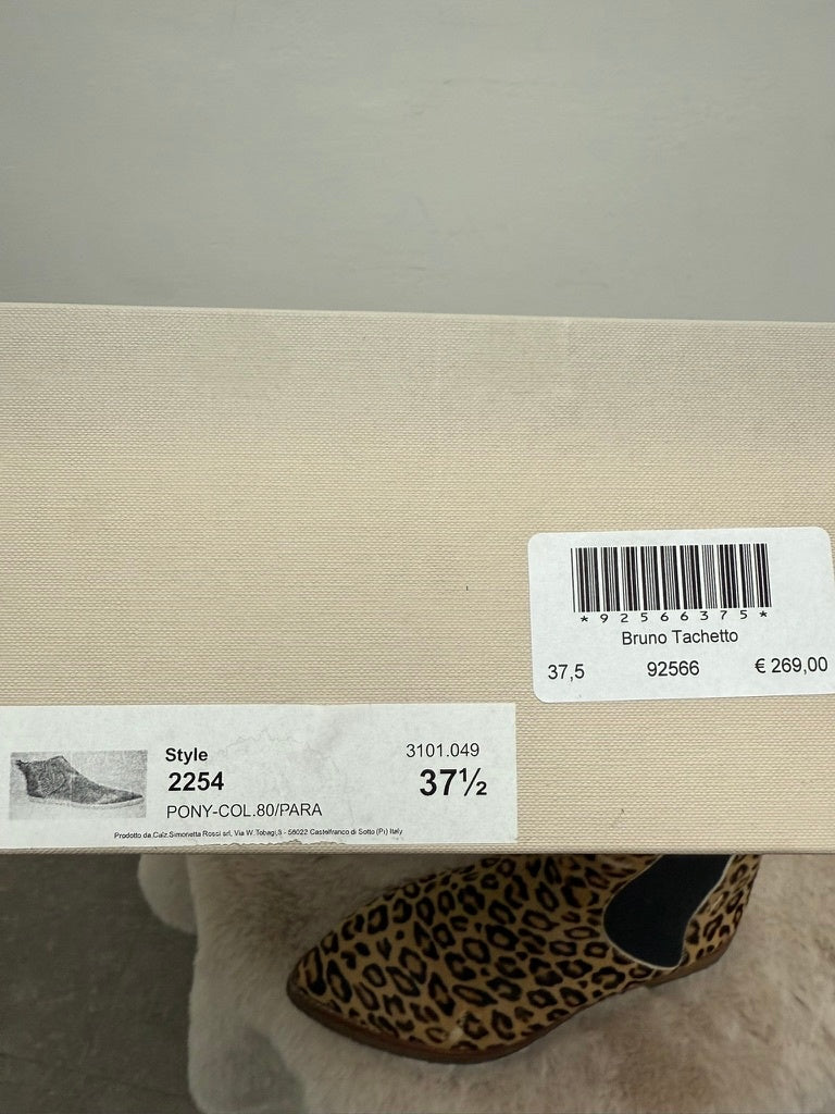 Bruno Tachetto Laarsjes maat 37 Beige met bruin en zwart