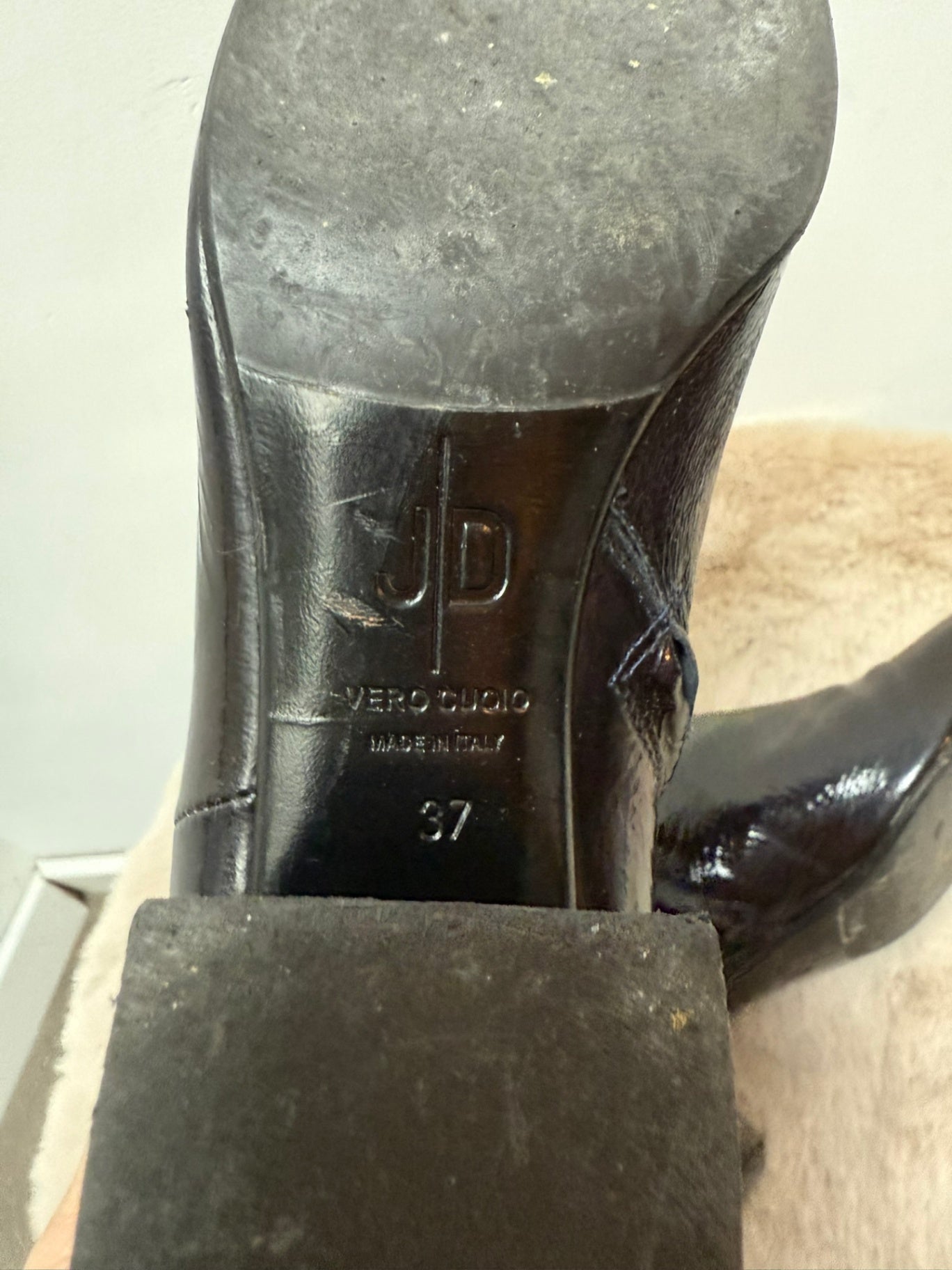 J|D Laarsjes maat 37 donkerblauw