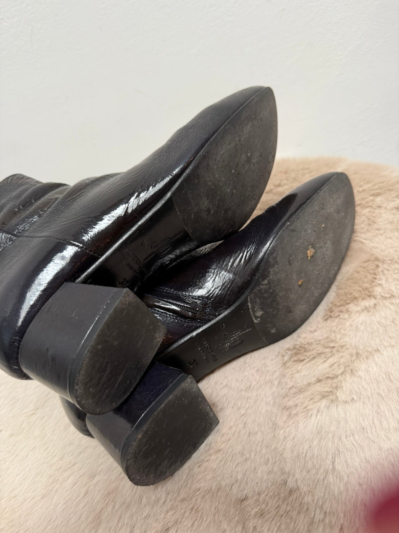 J|D Laarsjes maat 37 donkerblauw