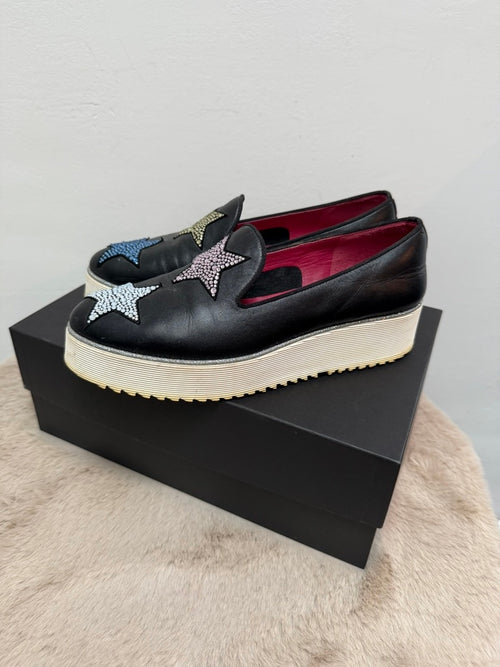 Alberto Gozzi Schoenen maat 37 Zwart met gekleurde sterretjes