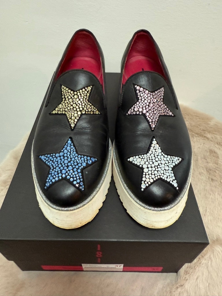 Alberto Gozzi Schoenen maat 37 Zwart met gekleurde sterretjes