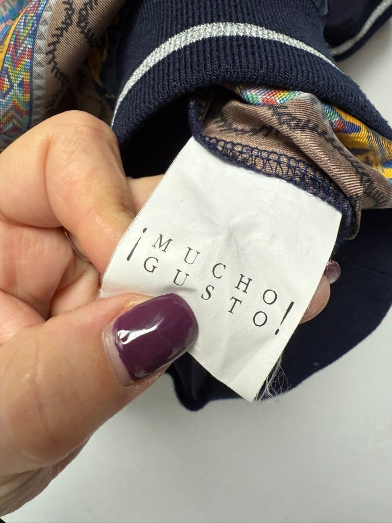 Mucho Gusto Top maat L donkerblauw