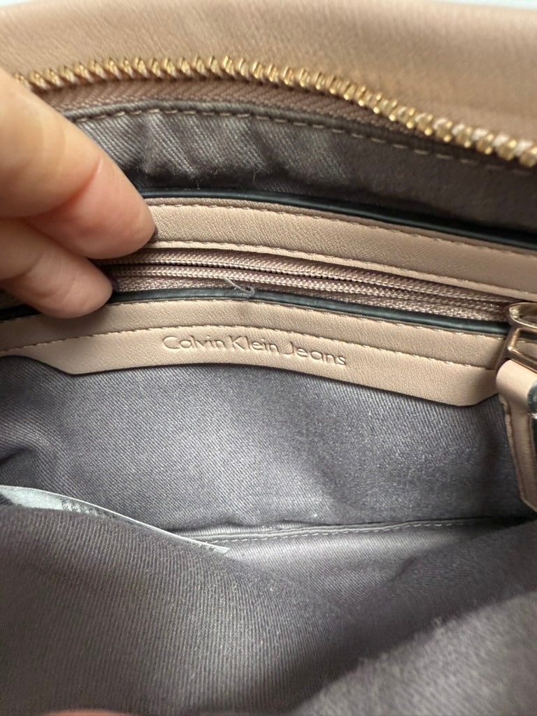 Calvin Klein Crossbody Tas Beige