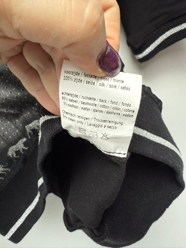 Mucho Gusto Top maat L Grijs/zwart